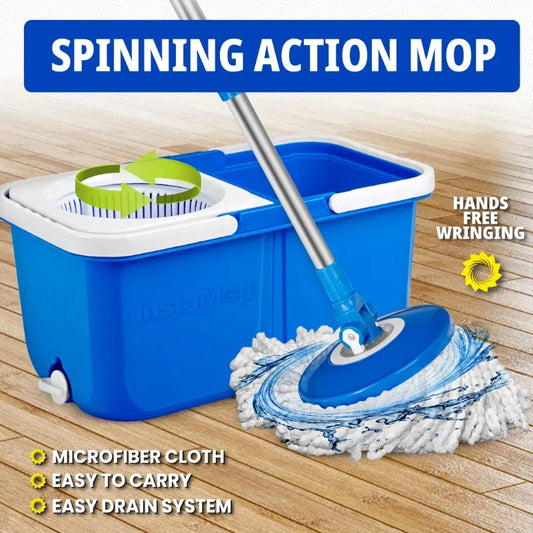 Spin Mop And Bucket Wringer Set