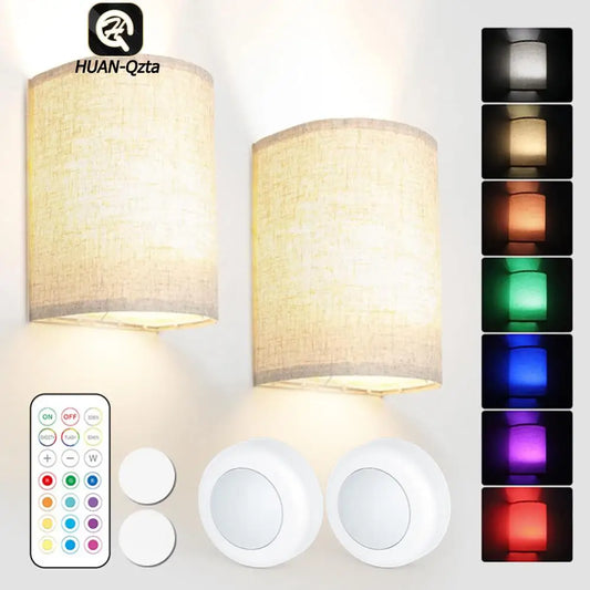 Wall Sconce Wireless Wall Lamp RGB Color