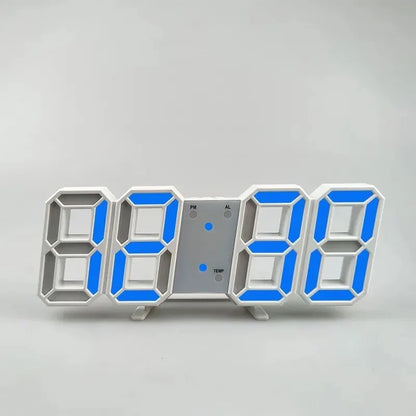 3D Mini Clock LED Digital Wall Clock Desk Clock Electronic Alarm Clock Living Room Wall Clock DIY Kitchen Timer