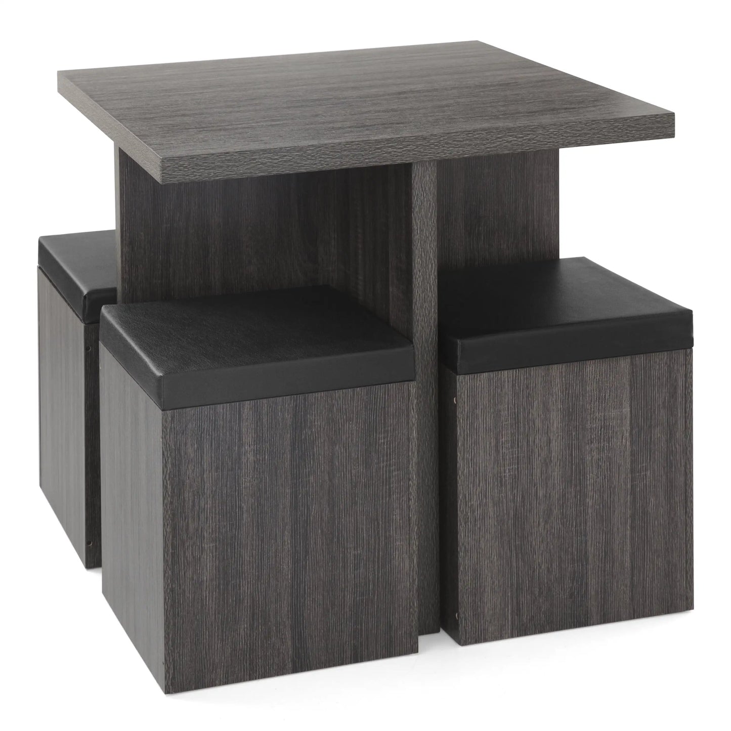 5-Piece Dining Room/Kitchen Set with Storage Ottoman