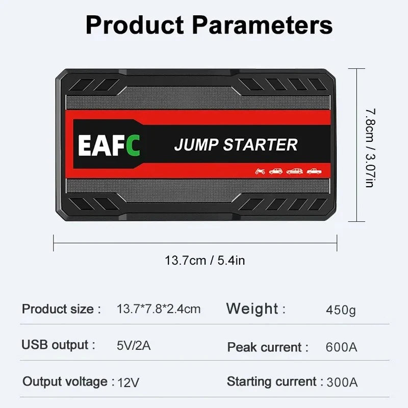 Portable Car Starter Device Power Bank Battery Charger