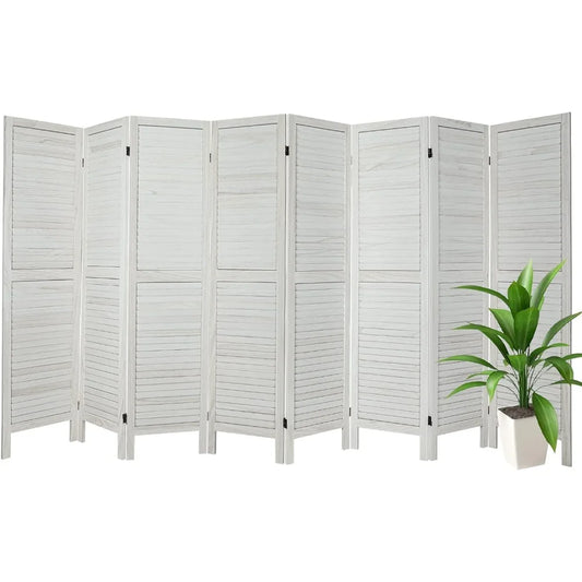 8 Panel Room Divider, Wood Freestanding Room Dividers and Folding
