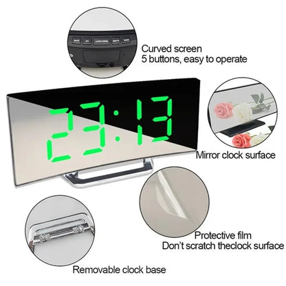 LED Digital Alarm Clock with Large Display