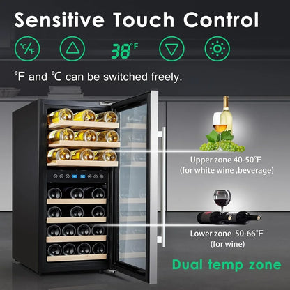 Wine Cooler Refrigerator Auto Defrost Temperature Memory