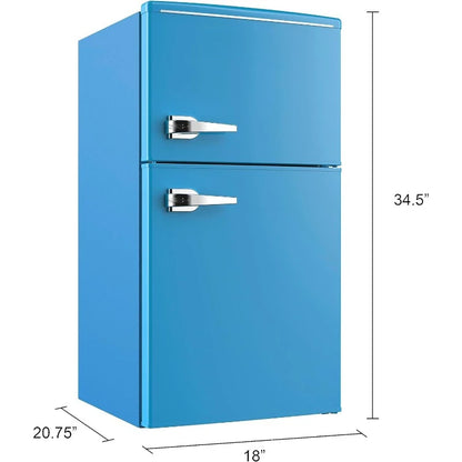 Mini Fridge Manual Defrost and Adjustable Temperature, 3-Cu.Ft