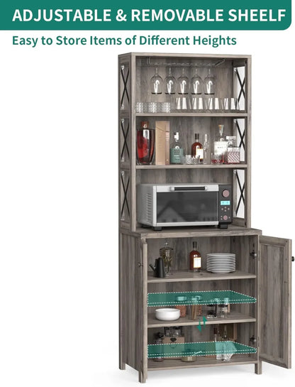 Dining Room Bar Cabinet with Storage,