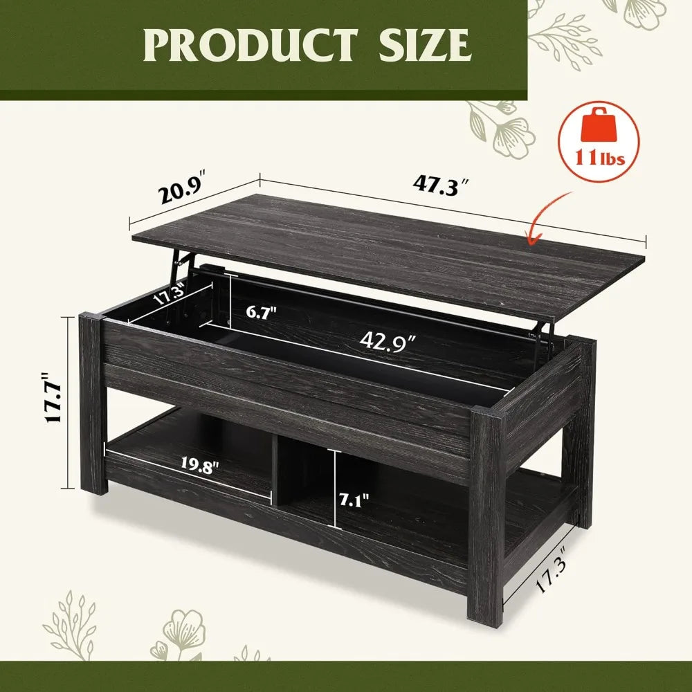 Center Wood Lift Tabletop