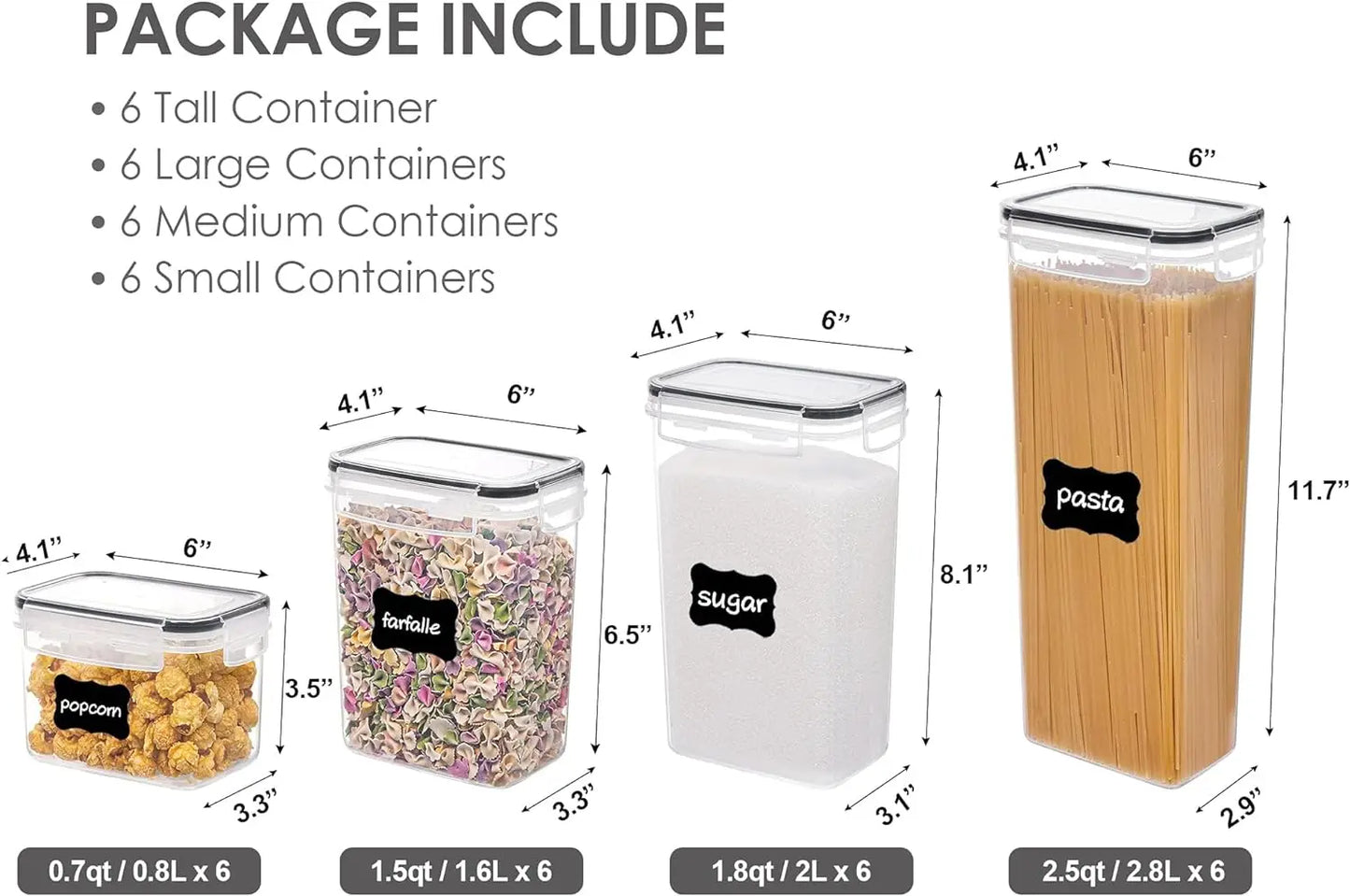 Food Storage Containers with Lids,